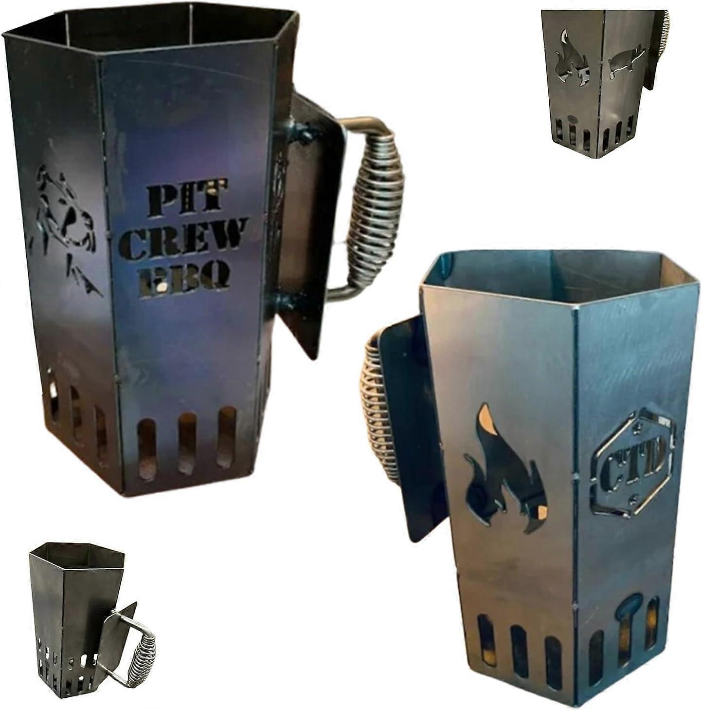 Charcoal Fire Starter Metal BBQ Smoker,50% Offer