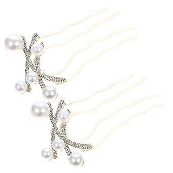 2pcs Perle Capelli Pettine-c