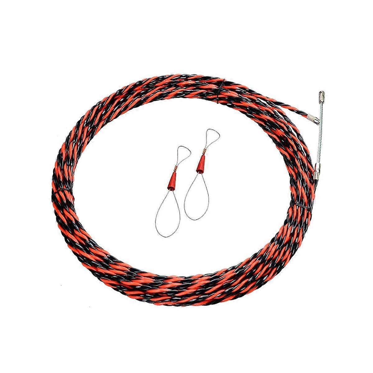 Electrical Threader Lead Tool 30M Cable Wire Guide 3-Strand Wall Threader Cable Stringer with 2 Fas