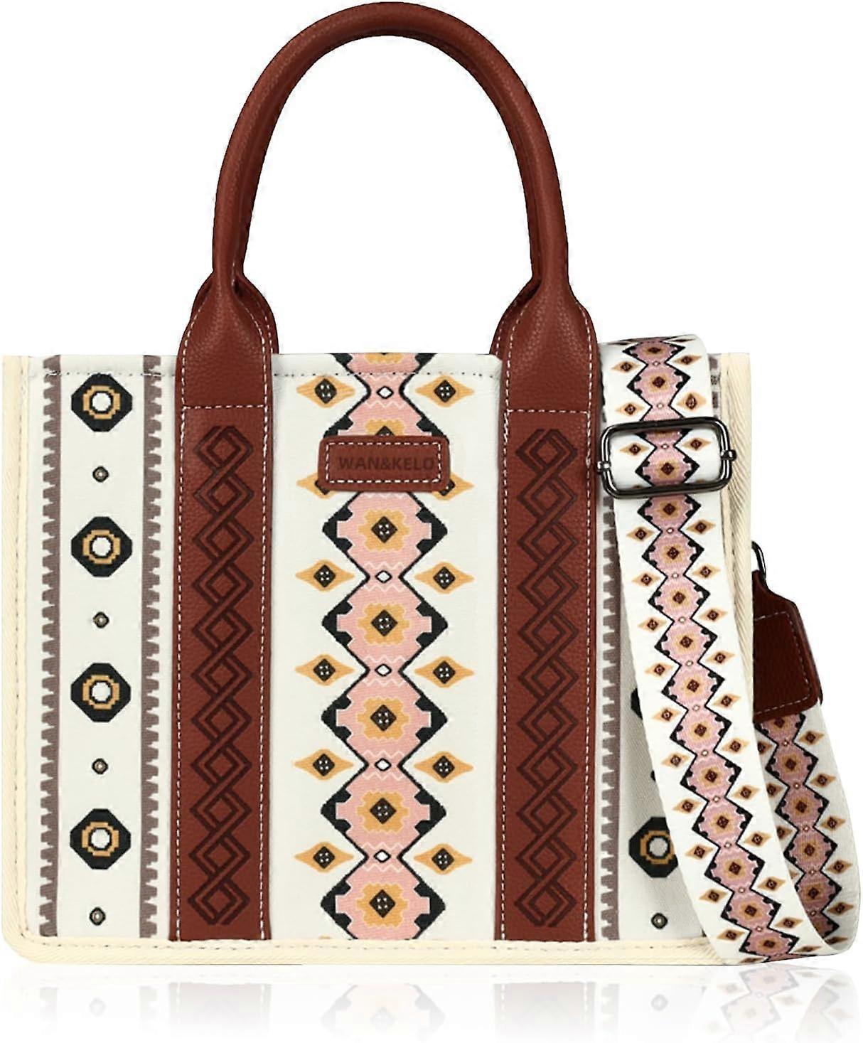 Torba na ramię dla kobiet Płótno Torebki z nadrukiem zachodnim Torebki na ramię Boho Aztec, 100% nowe