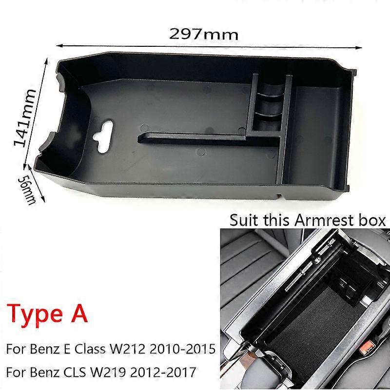 For Mercedes Benz E Class W212 2010-2015 CLS W219 Console Central Armrest Storage Box Multi-function Boxes Car Accessories