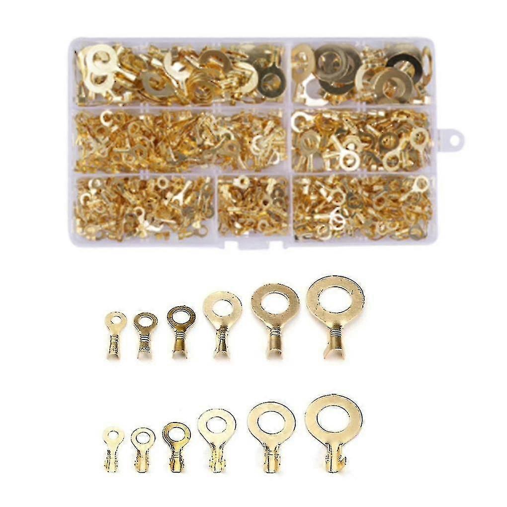 540pcs Ring Terminal M3-m10 Ring Lug Ring Connection Wire Assortment Kit