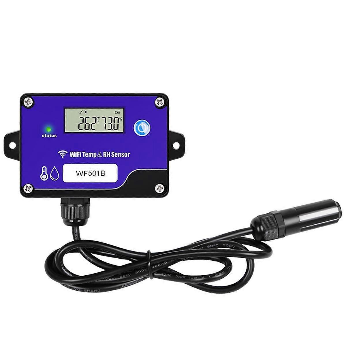 WF501B WiFi Temperature and Humidity Sensor Digital Temperature Transmitter for Storage Temperature Monitor Data Logger