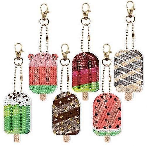 5d Diy Ing Keychains Kit, Rhinest Pasted Ing Key Chains Pendant For Kids Adults