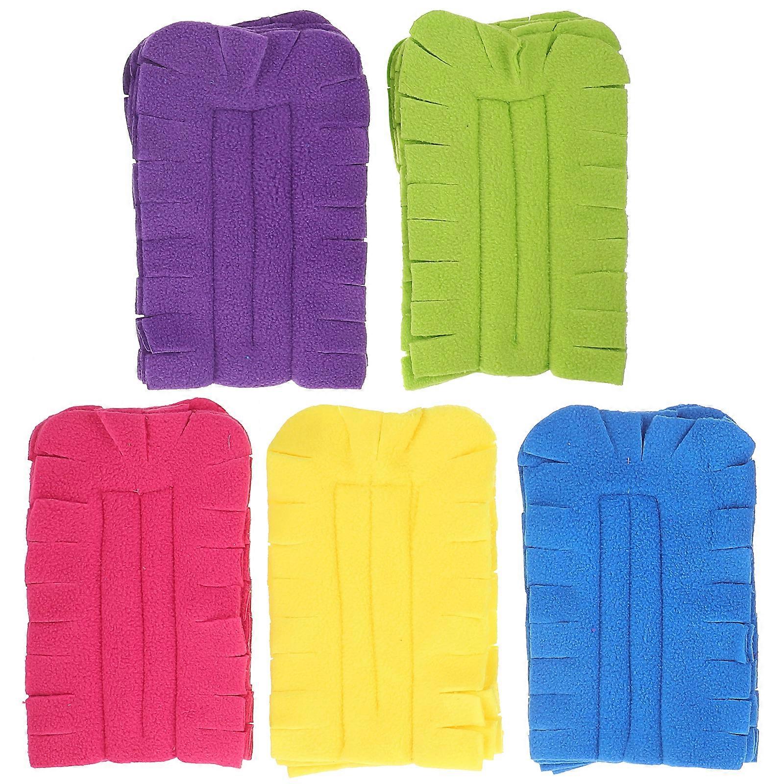 5pcs Fleece Duster Refills Handheld Duster Brush Head Replacement Reusable Duster Refills