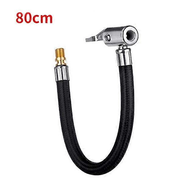 10/20/40/80cm Locking Air Chuck with Air Hose and Standard Tire Valve Fine Thread Air Inflator Hose For Motorcycle Car Bicycle