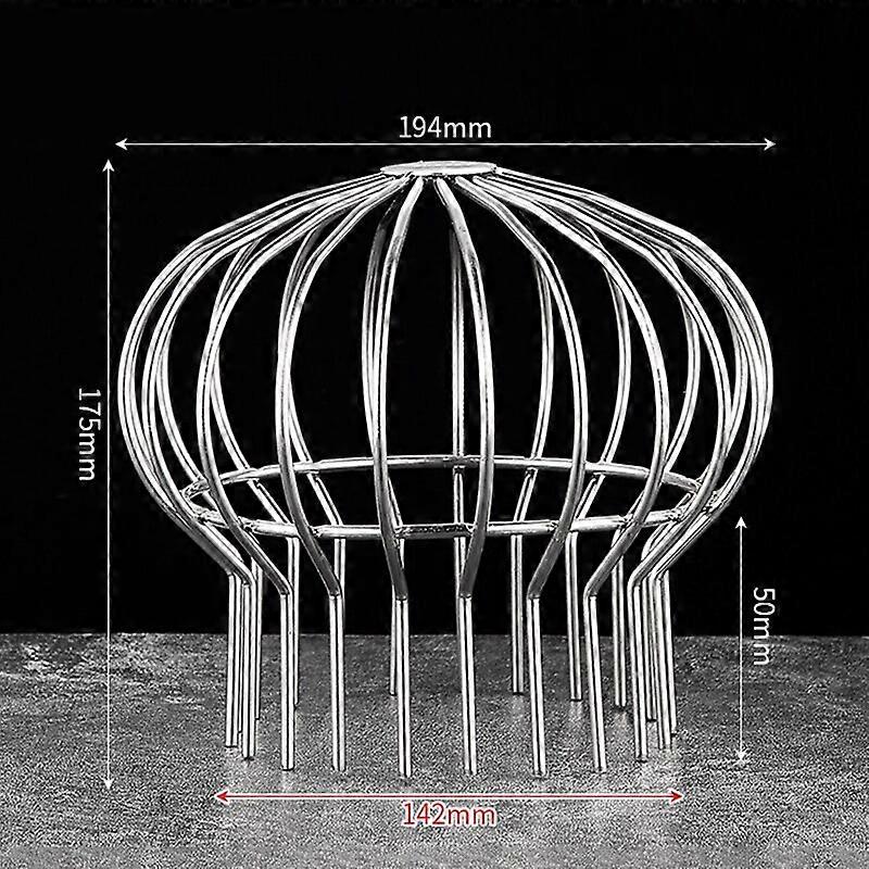 Gutter Guard Strainer Stainless Steel Gutter Balloon Mesh Fittings Roof Drain Pipe Drain Filter for Leaves Debris 5/7.5/11/16 CMCraft Pipe Cleaners