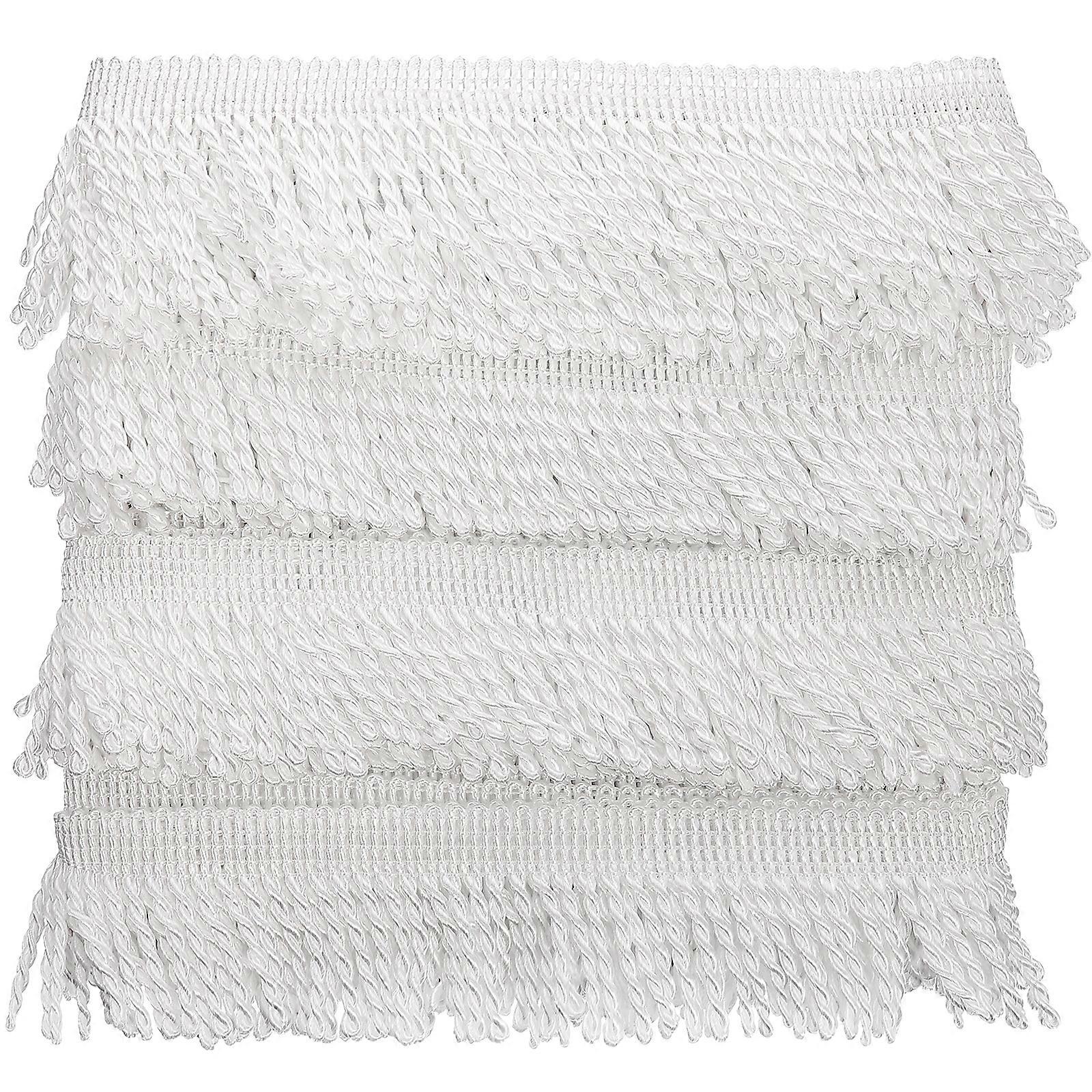 1 Roll of Fringed Trim Tassel Trim Elegant DIY Sewing Material for Curtain Making