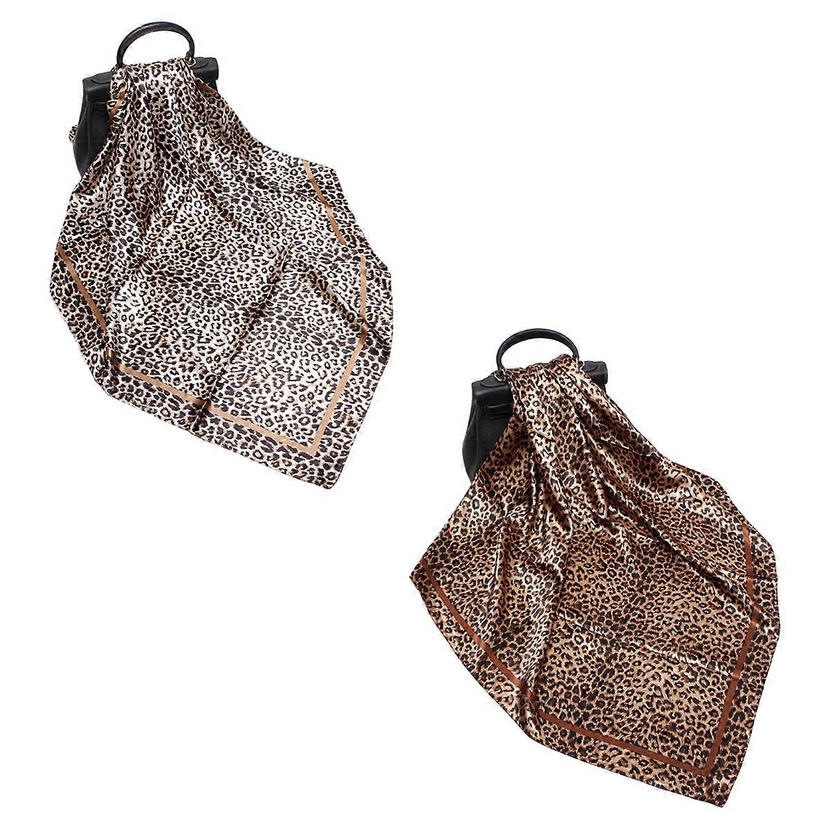 35 "Grande Sciarpa Testa Quadrata In Raso - 2 Pz Seta Come Floreale Testa Sciarpe Quadrato Sciarpa Capelli Di Raso Bandane per Le Donne