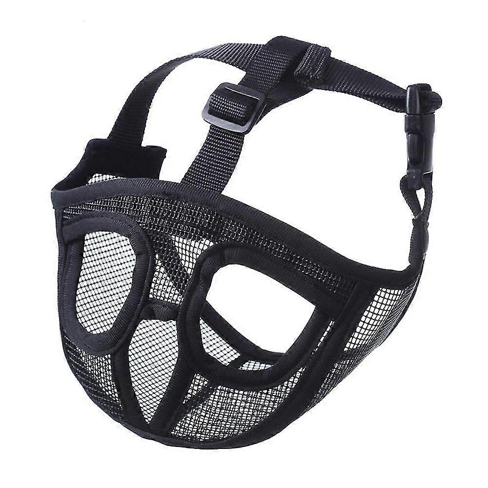 Short Snout Dog Muzzle Bulldog Muzzle, Stop Dog Compatible With Biting Barking Chewing, Adjustablesho