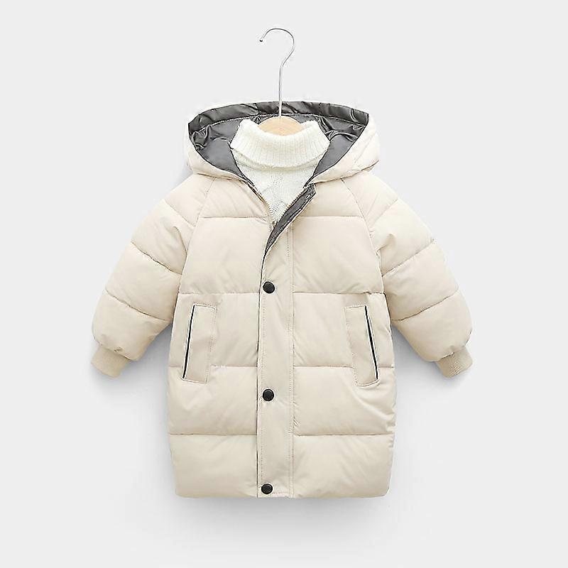 Children's cotton padded parka long warm jackets for teenagers Russian kids winter clothes boys and girls 2-12 years old