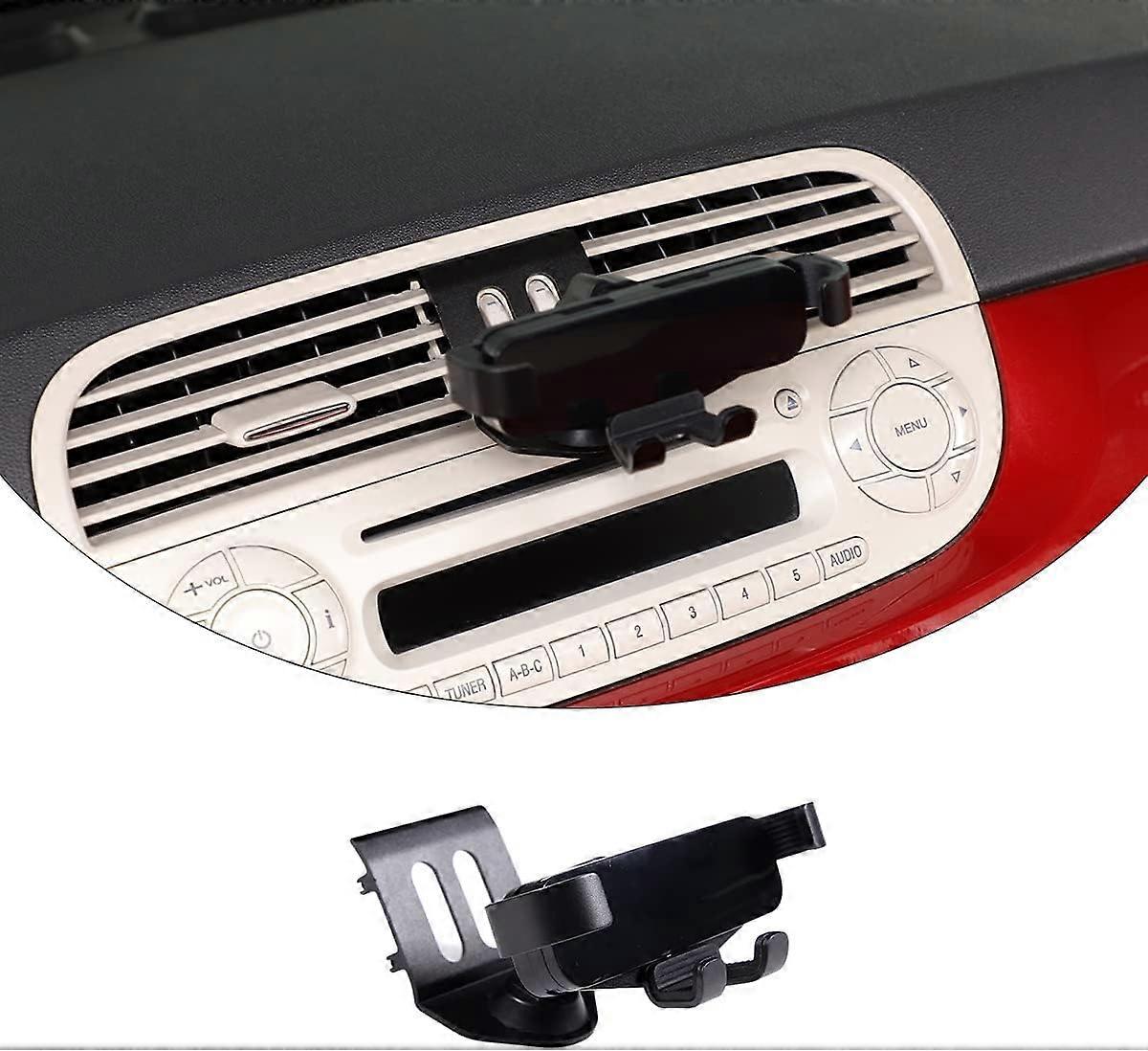 Car Mount Phone Holder for Car Vent For Fiat 500 2010-2015 Phone Mount GPS Stand Accessories