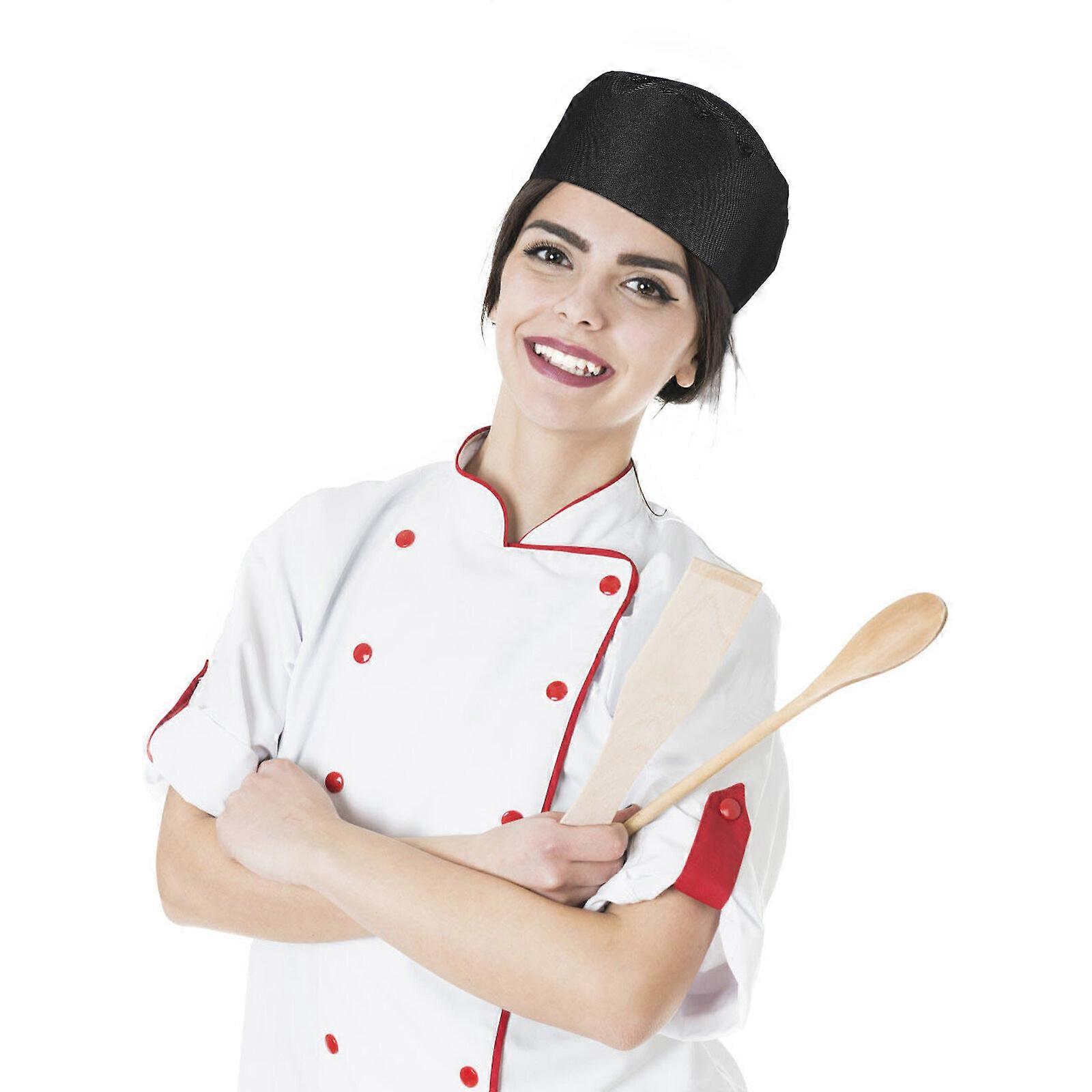 Breathable Mesh Chef Caps Baker Hat Unisex Chef Hat Kitchen Cooking Chef Hat Adjustable Chef Caps