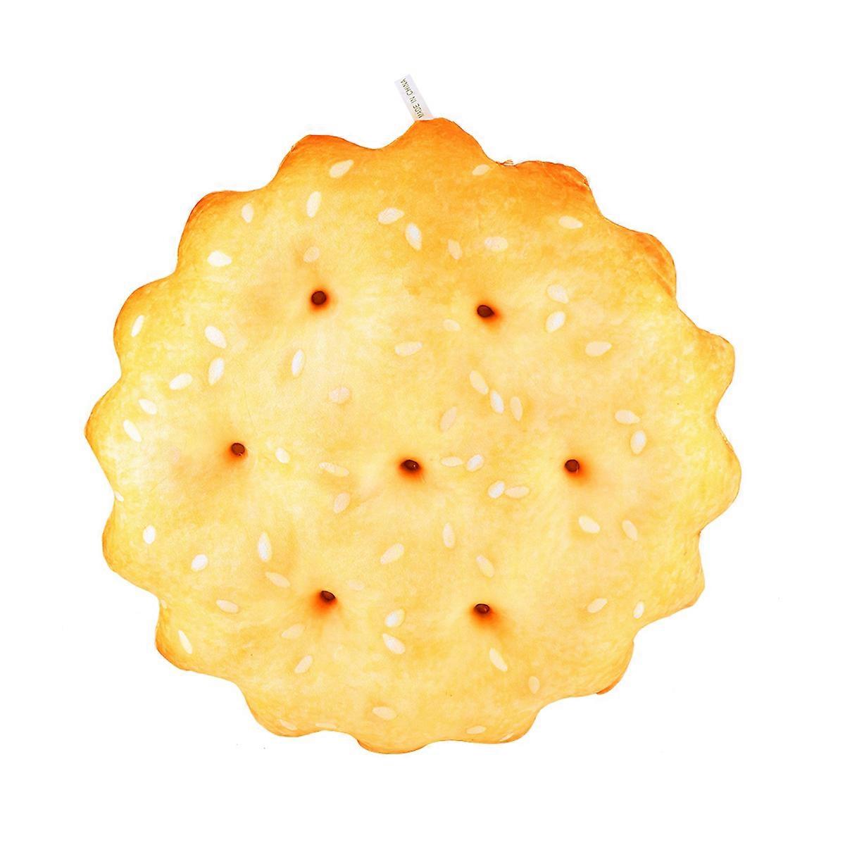 Hugging Pillow Biscuit Plush Cushion Comfortable Bolster Funny Stuffed Toys 40cm Square Sesame