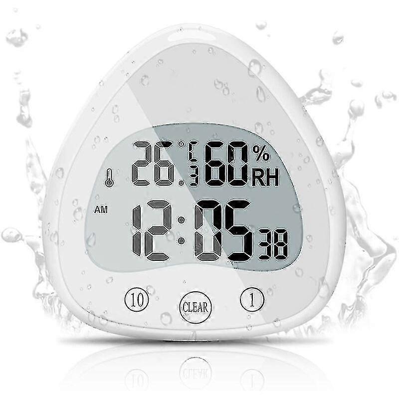Bathroom Clockdigital Alarm With Waterproof Touch Shower Clock