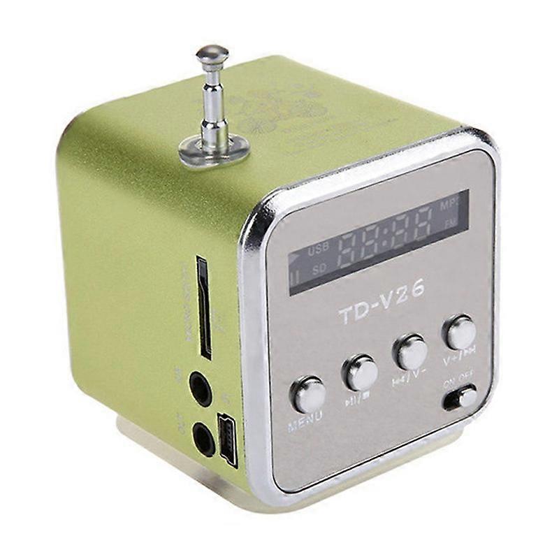 TD-V26 Mini Portable Sound Speaker TF Card FM Radio AUX Stereo Music Player