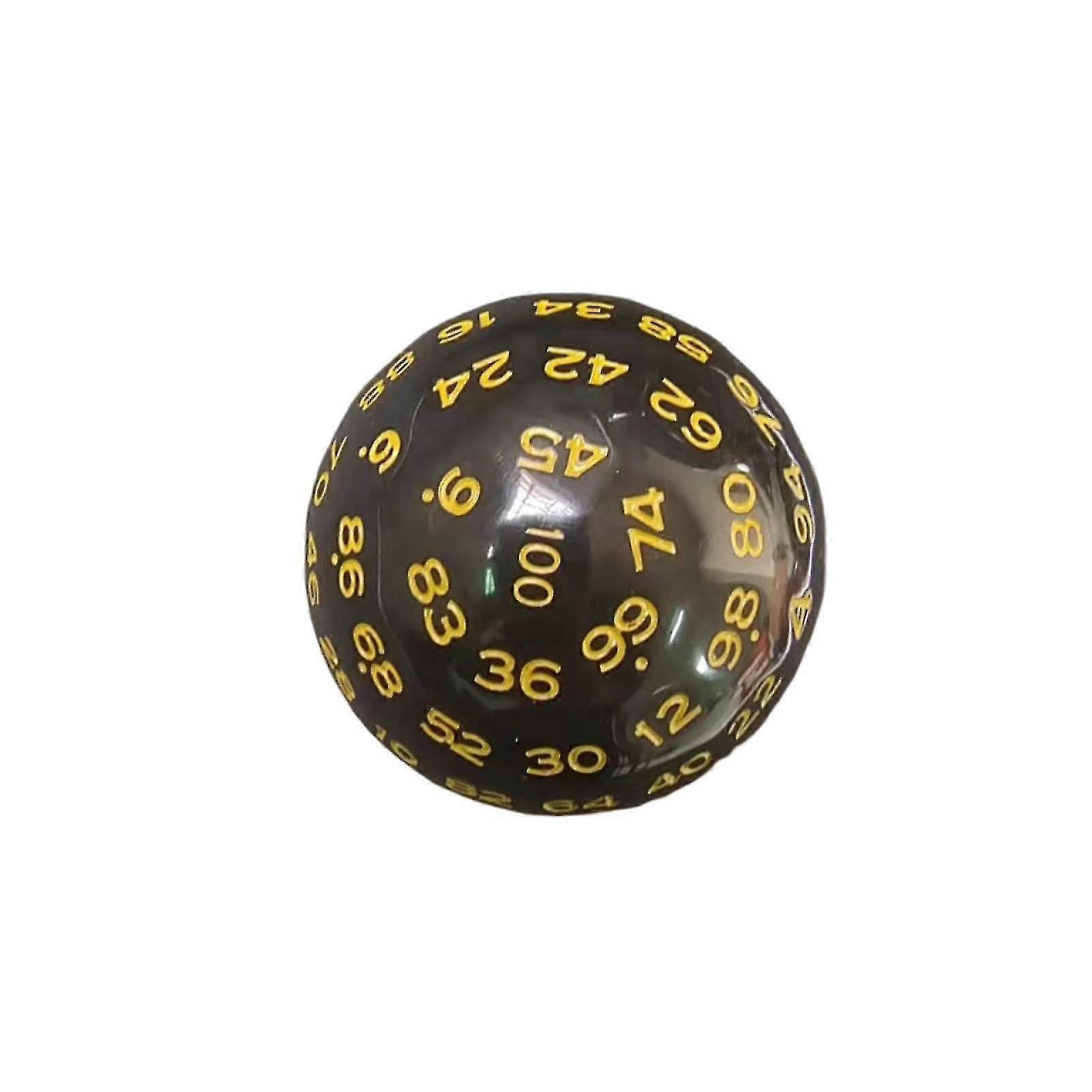 Number Dice Multi-sided Engraved Number Bright Color Easy To Read Acrylic 100 Sided Polyhedral Dice Table Games Board Game Props