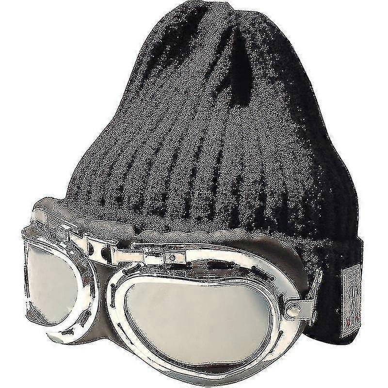 Gözlüklü Örme Beanie Retro