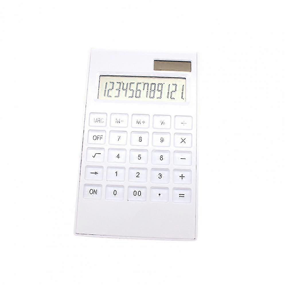 Mini Calculator Lcd Screen Adjustable Height Compact Size Large Display 12 Digits Large Display Desktop Calculator Office Supply