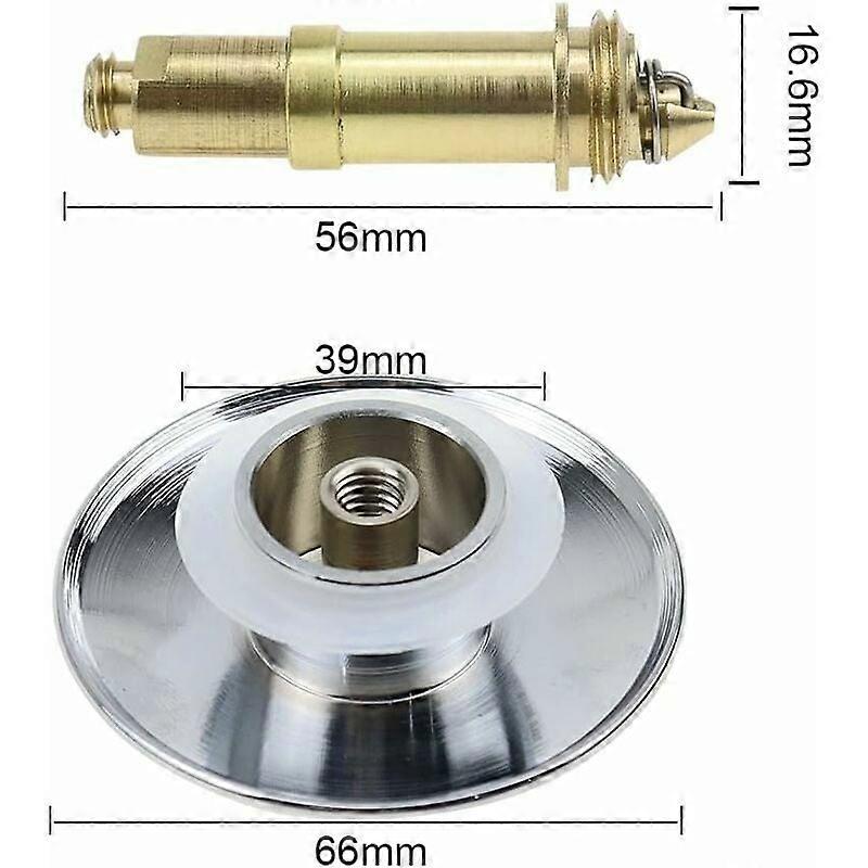 Drain Plug Pop-up Basin Universal Brass Spring Bolt Sink Stopper