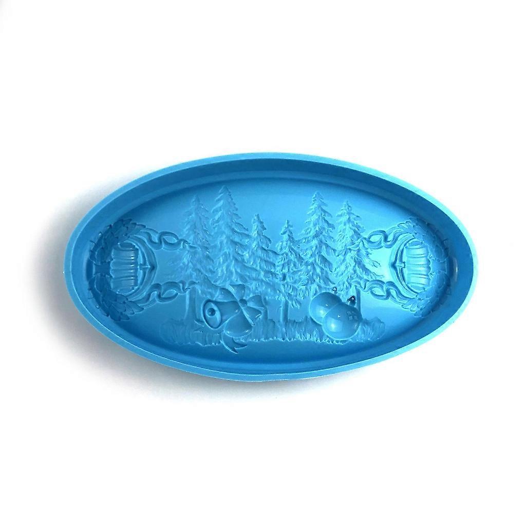 Serving Board Silicone Resin Tray Mold Christmas Tree Pattern Epoxy Molds DIY