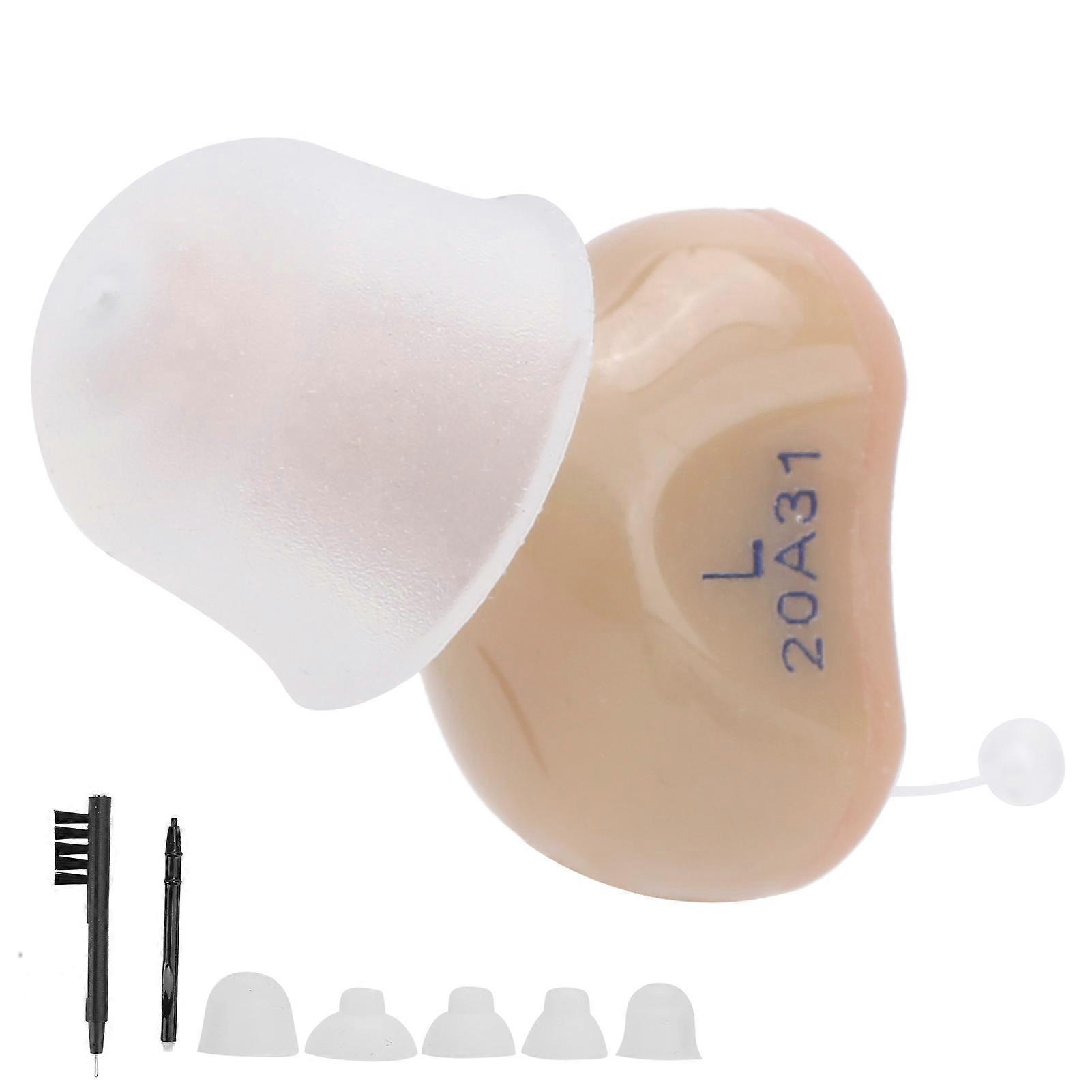 Compact Sound Amplifier for Deafness - Left Ear Mini Hearing Aid (20D)