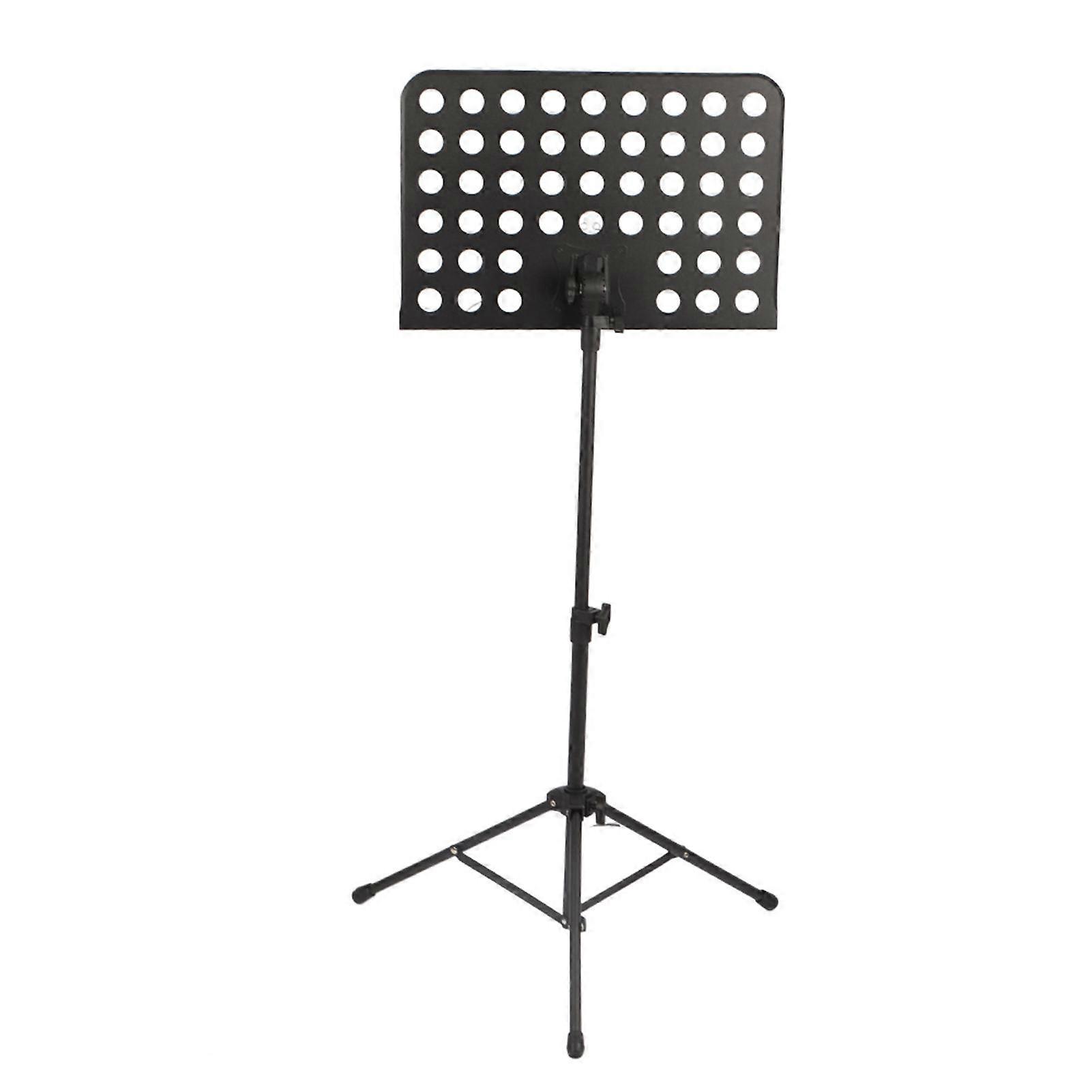 Music Stand Metal Adjustable Stable Portable Lightweight Music Stand for Instrumental Performance