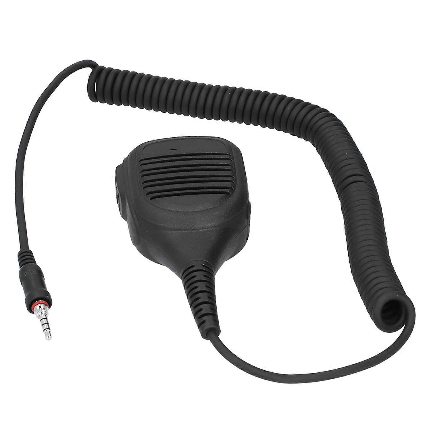 Walkie Talkies Handheld Microphone IP54 Waterproof Coil Cable Speaker Mic for ICOM M33/M25