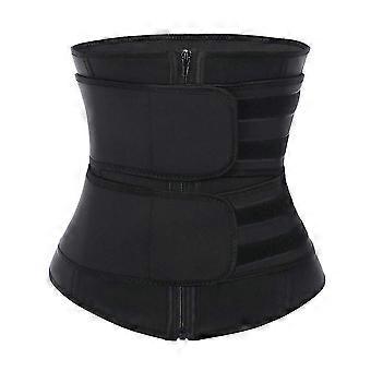 Fajas Colombianas Reductoras Girdles Waist Trainer Shaper Gym Belt S Black
