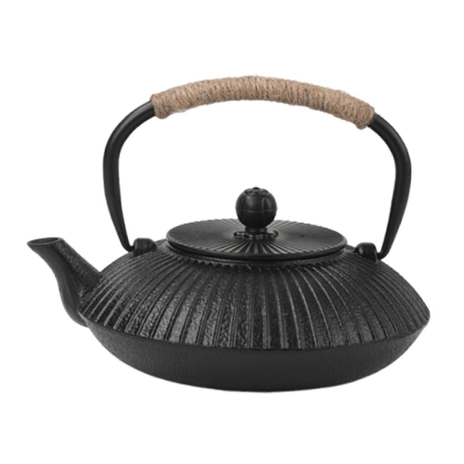 إبريق الشاي التقليدي من الحديد الزهر المرجل للنزهة المنزلية أنماط التجمع الصغيرة أ