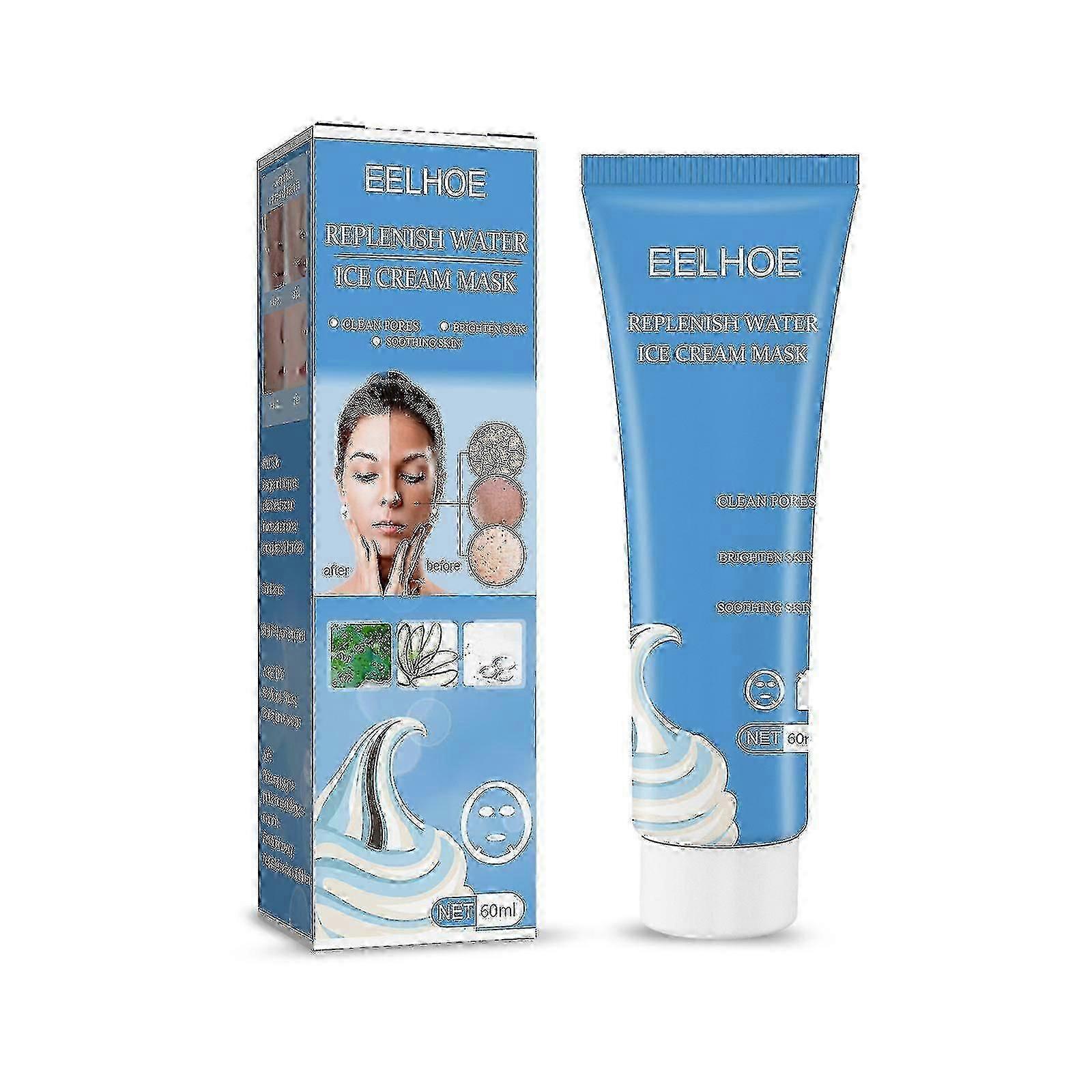 Eelhoe Salicylic Acid Ice Cream Mask Moisturizing Moisturizing Firming Shrink Pores Moisturizing Sleep Smear Mask
