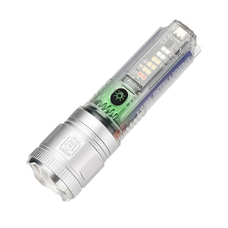 X36 Solar Camping Flashlight with Black Light and UV Light for Emergency Survival, Waterproof, Portable, Rechargeable