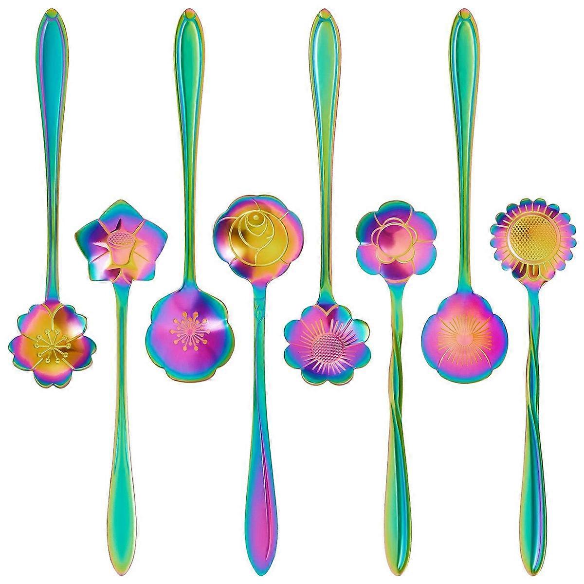 Flower Spoon, stainless steel, sugar spoon, tea spoon