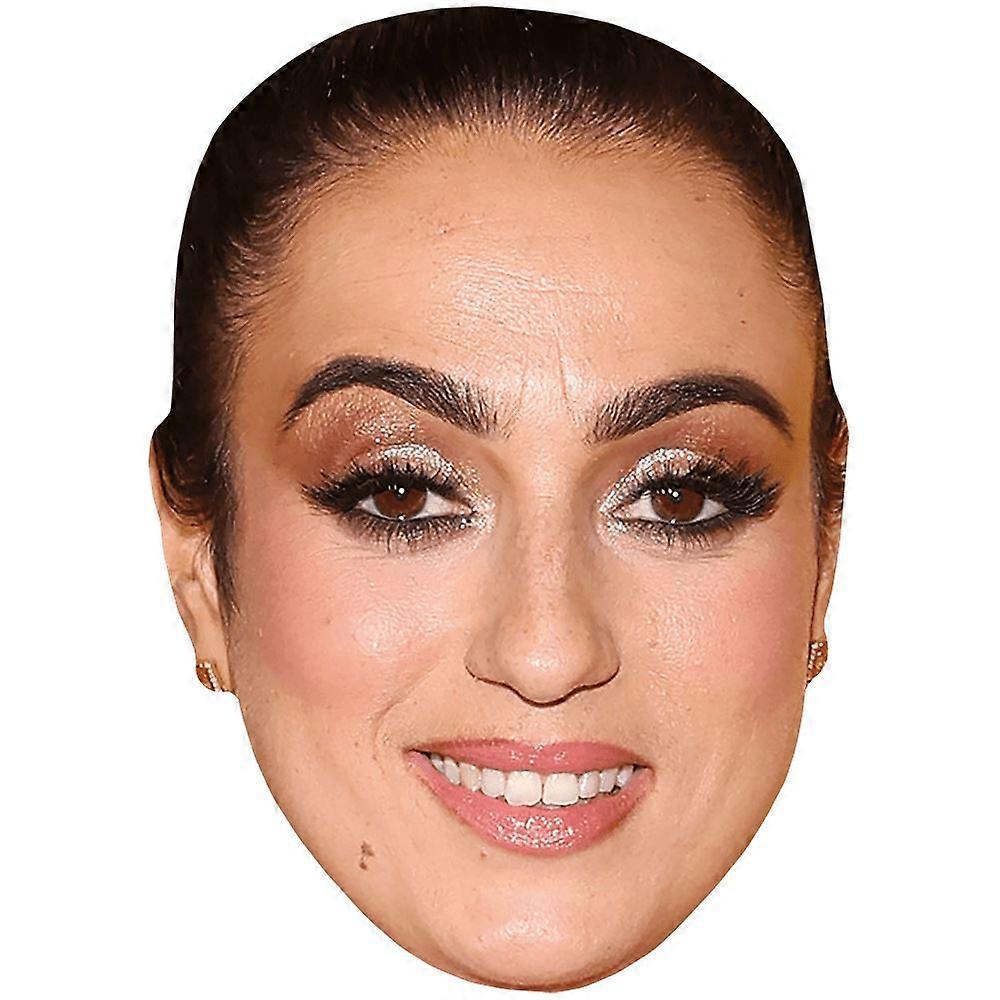 Amel Rachedi (Smile) Celebrity Mask, Flat Card Face