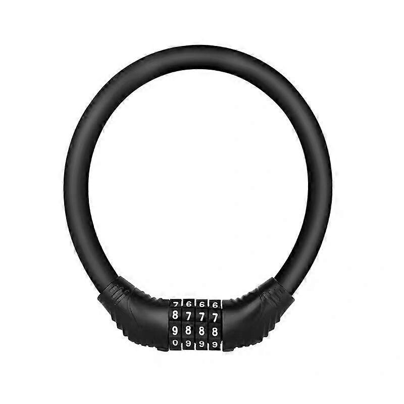 Bicycle Lock Cable Lock With Code Black
