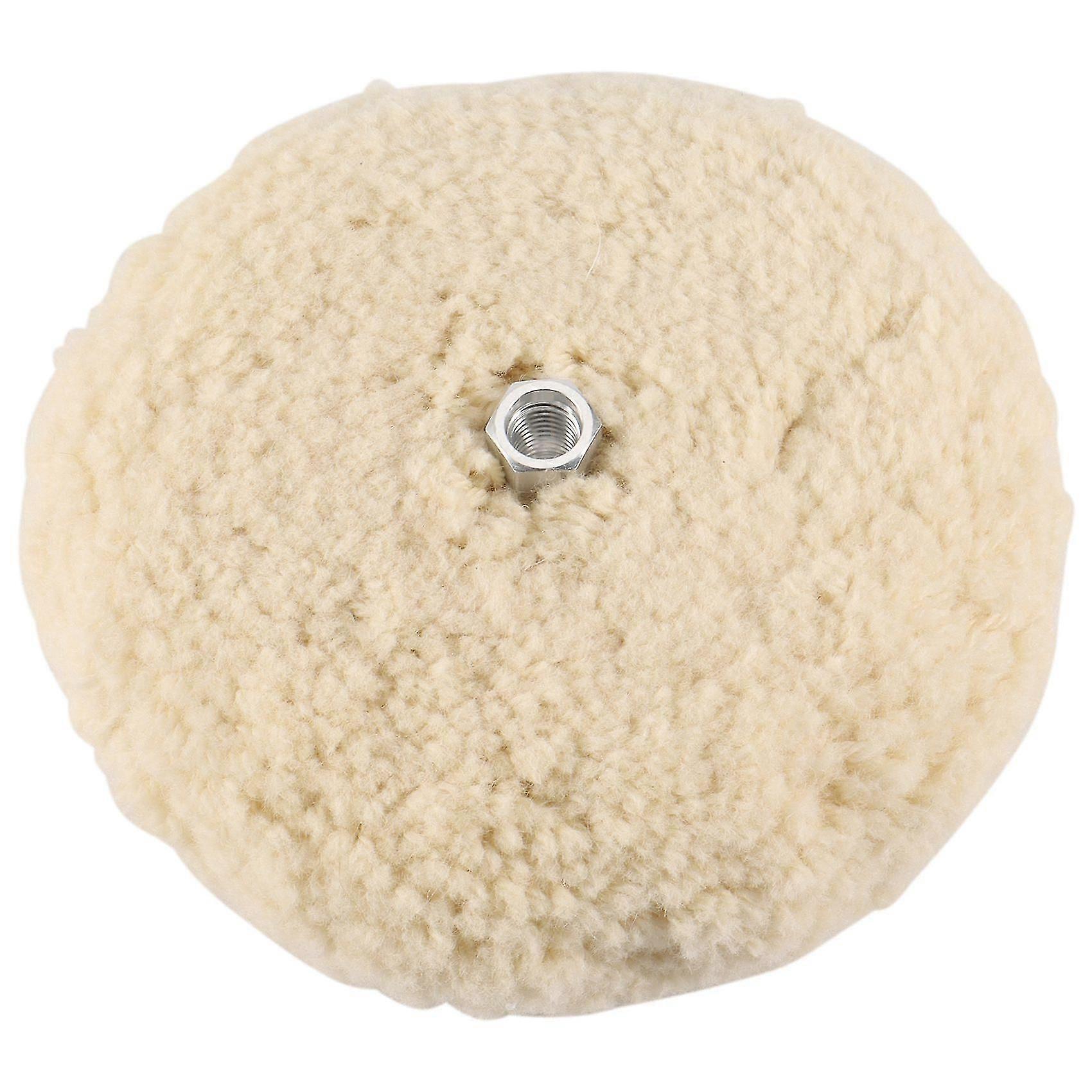 Almofada de Polimento de Lã Dupla Lateral de 7 Polegadas com Lã de Parafuso de 5/8" (pacote de 1)