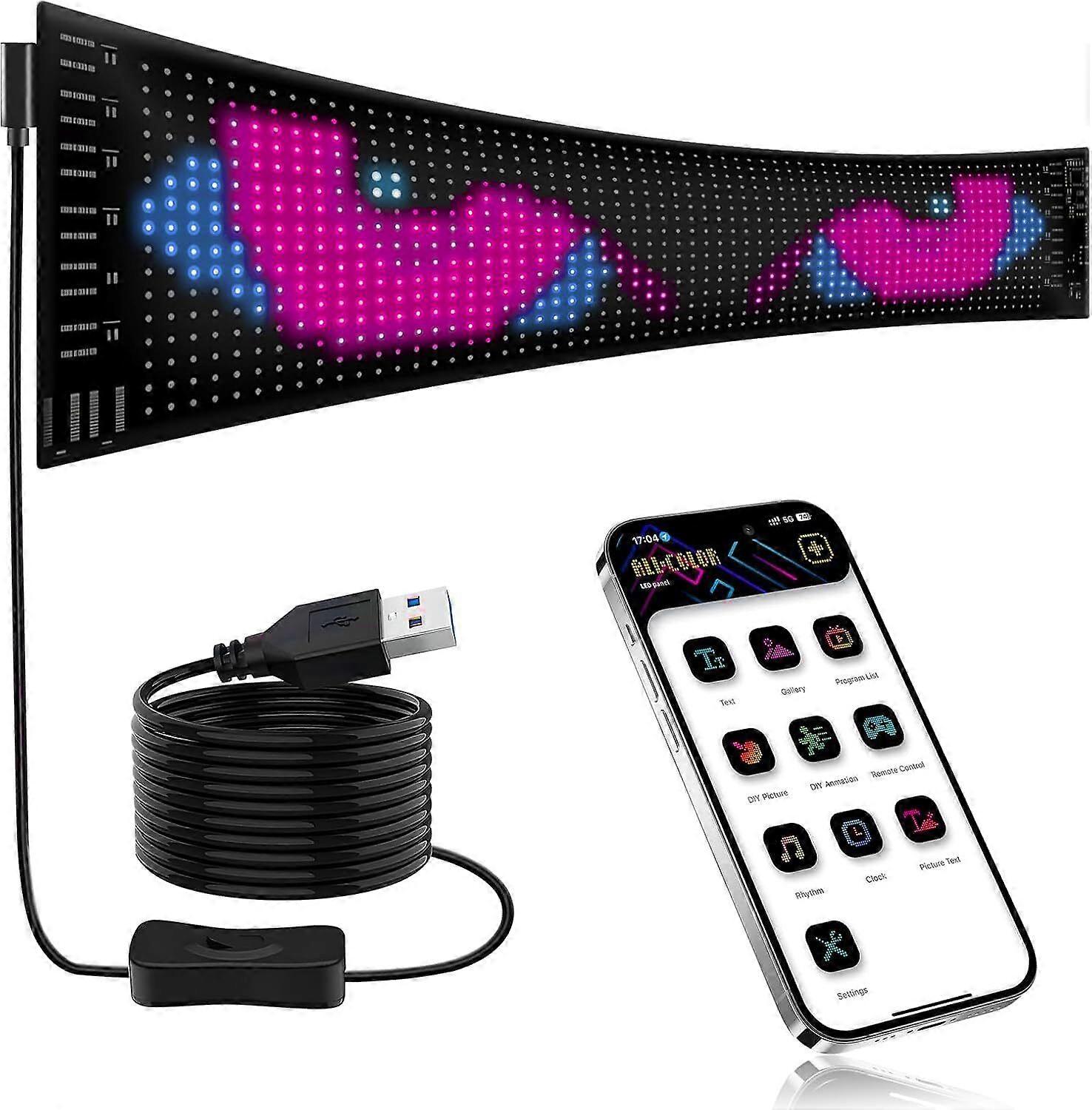 Scrolling Bright Advertising LED Signs, Programmable Led Car Sign