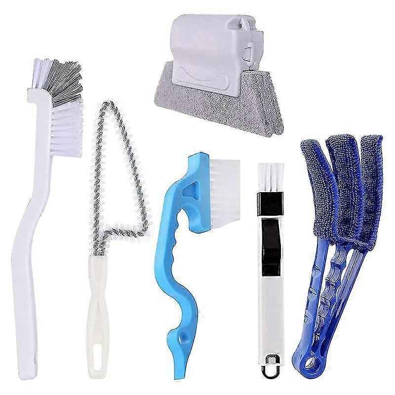 6-Piece Window Brush Set, Multifunctional Window Slot Brush