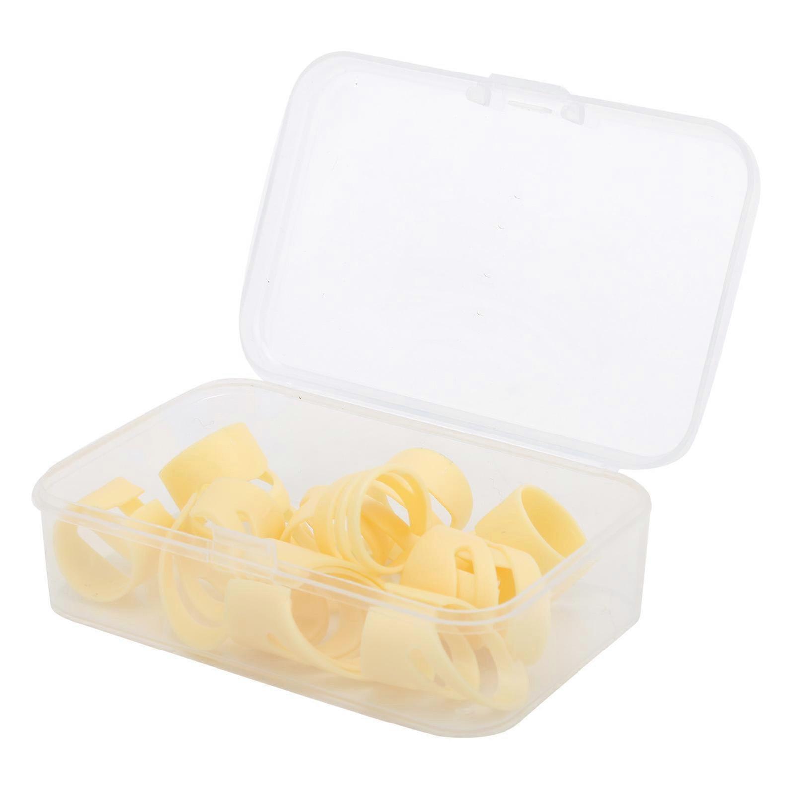 12Pcs Finger Pick Guitar Fingertip Protectors Thumb Forefinger Stringed Instrument Fitting(8L+4M )