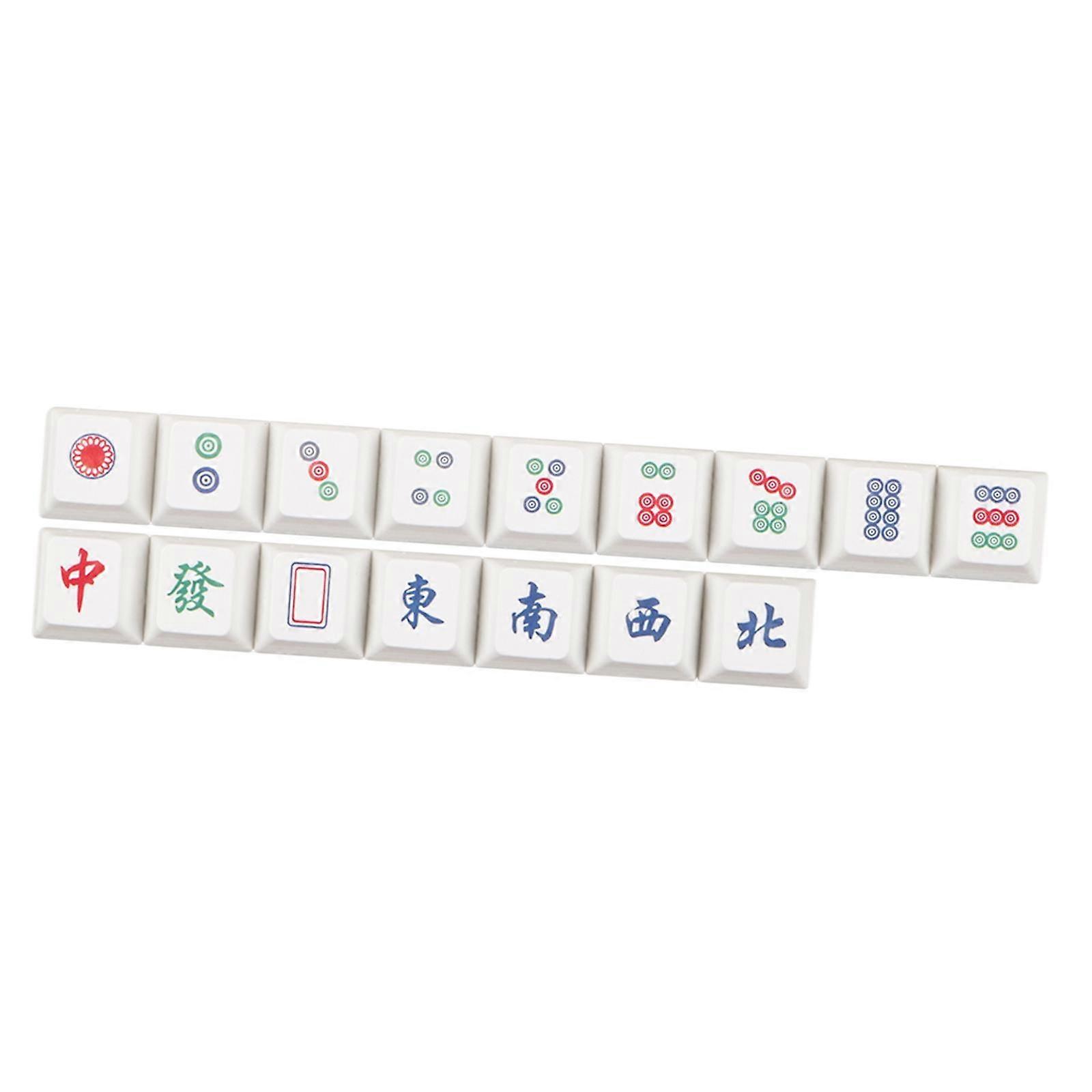 16 Key Chinese Mahjong Keyboard , PBT Waterproof, for Cherry Easy to Read