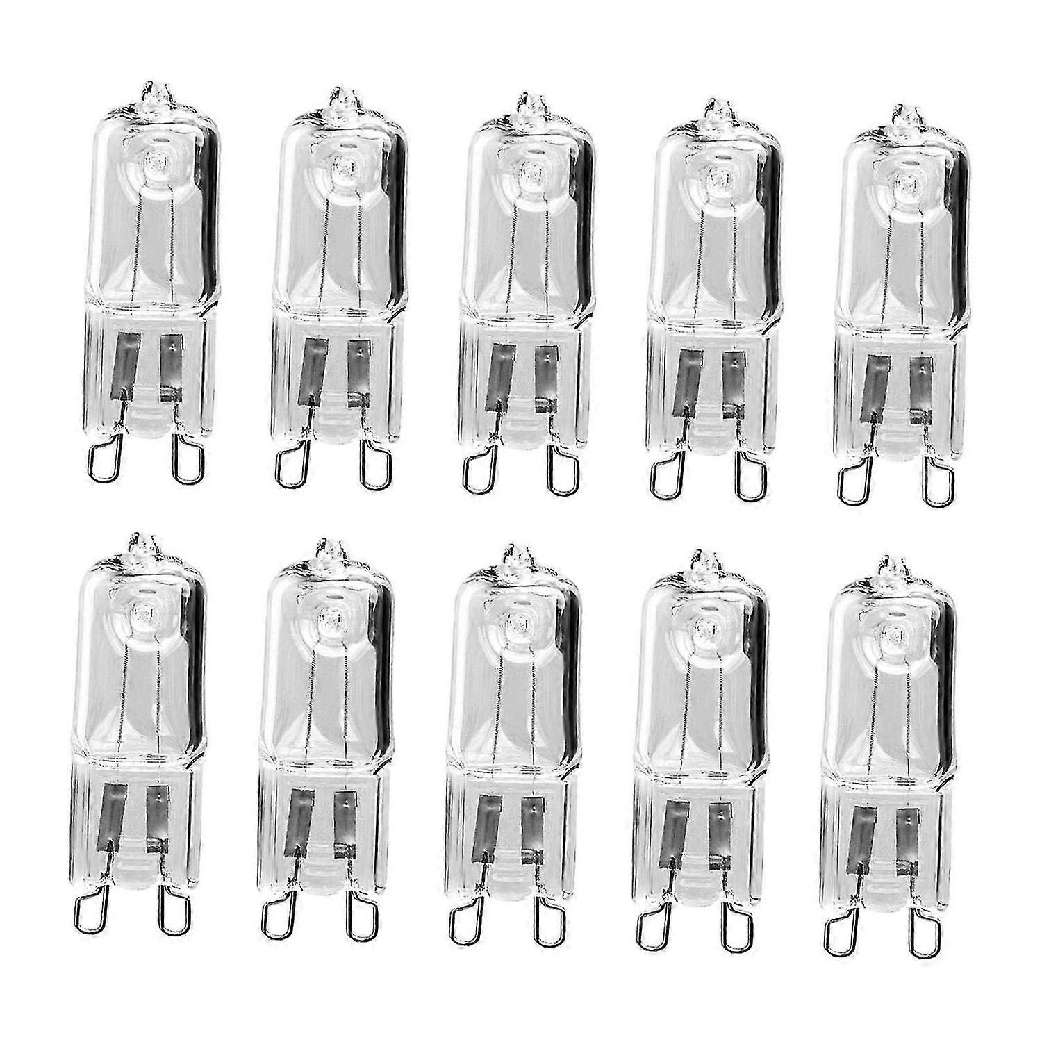 10x 60W G9 Halogen Light Bulbs Durable G9 Bulb for Bathroom Light Floor Lamp