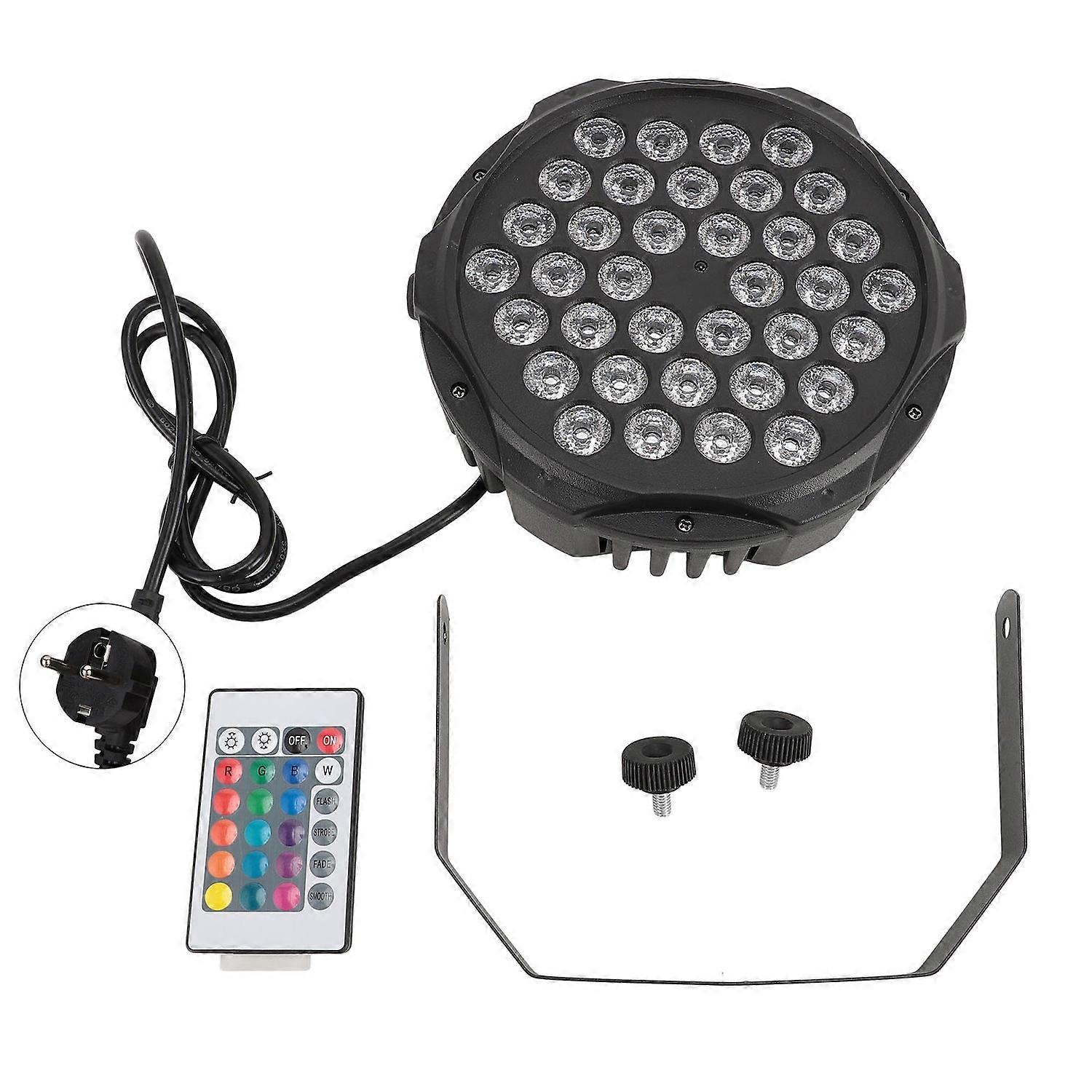 إضاءة LED Par 36x3W LEDs RGB أحادية اللون DMX 512 التحكم الصوتي المنشط ضوء الحفلة DJ مع جهاز التحكم عن بعد