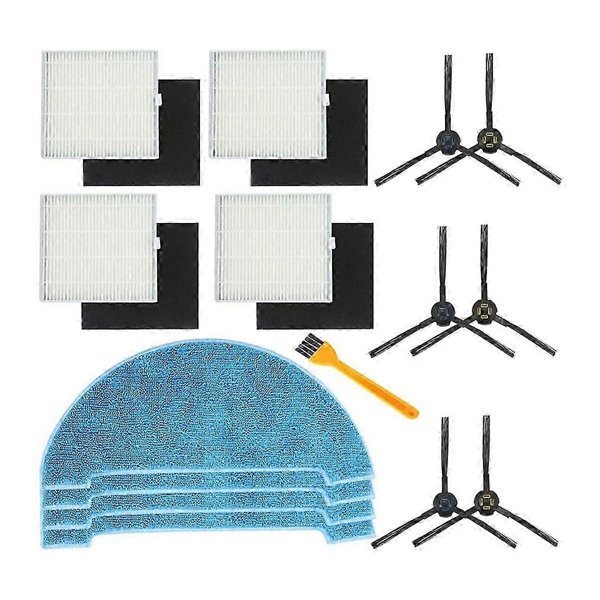 Replacement Kits for V8S Robotic Vacuum Cleaner/ V80 Max Robot Vacuum, Side Brushes,Filters, Mop Cloth DS