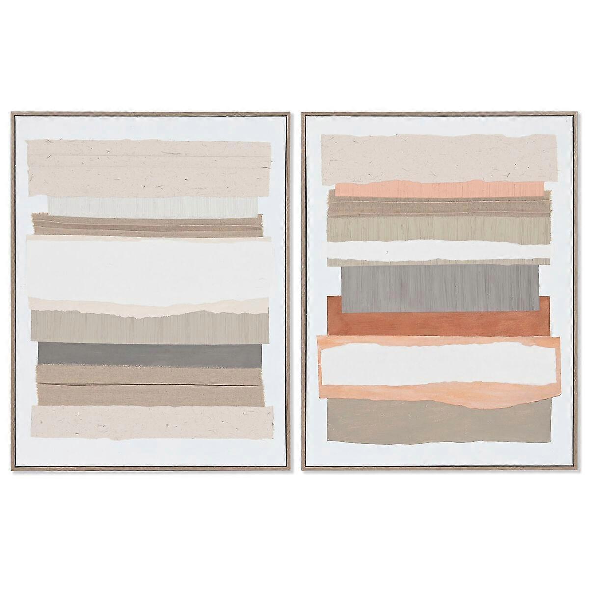 Canvas Home ESPRIT Pine Canvas 62 x 4.5 x 82 cm 62.3 x 4.5 x 82.3 cm