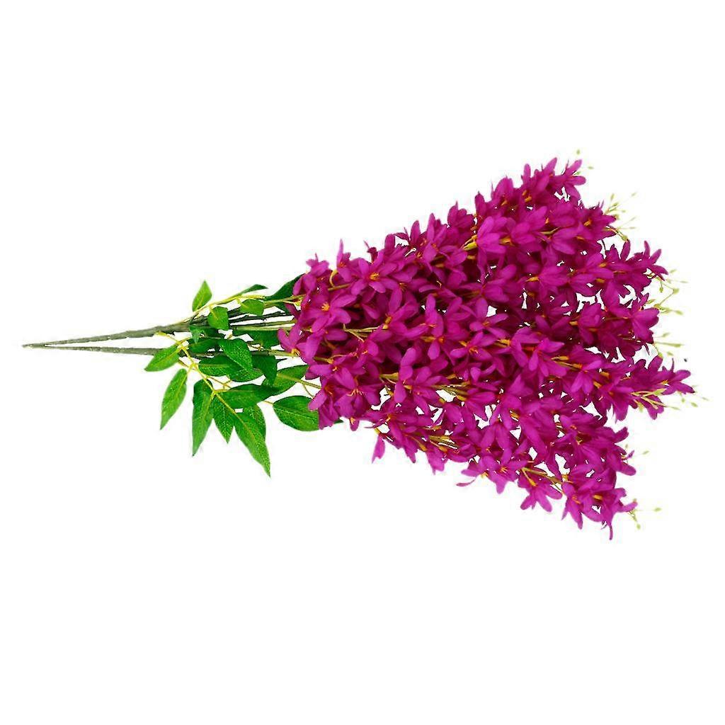 2Pcs τεχνητό 5-πιρούνι Syringa λουλούδια αμπέλου τοίχο μπαλκόνι κρέμεται