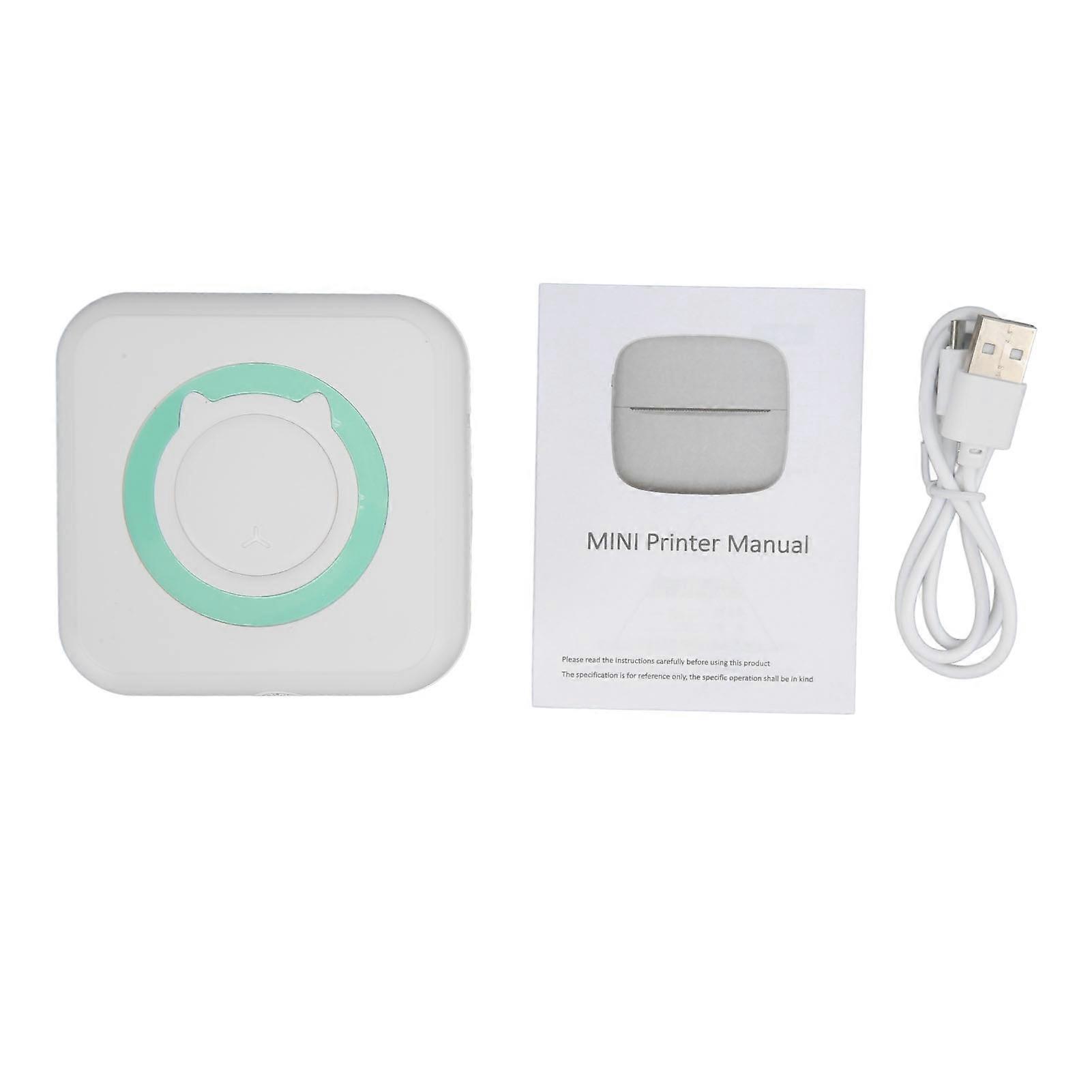Mini Portable Inkless Bluetooth Thermal Pocket Printer for Error Photo Labels Study Notes Memo List