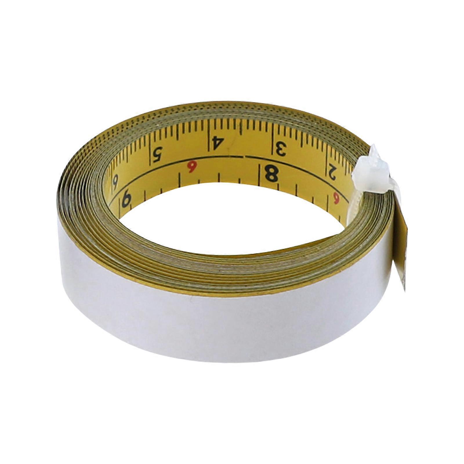 Steel SelfAdhesive Measuring Tape Peels &Stick Standard/Metric Measuring Tape Ruler for Workbenches Drafting Table