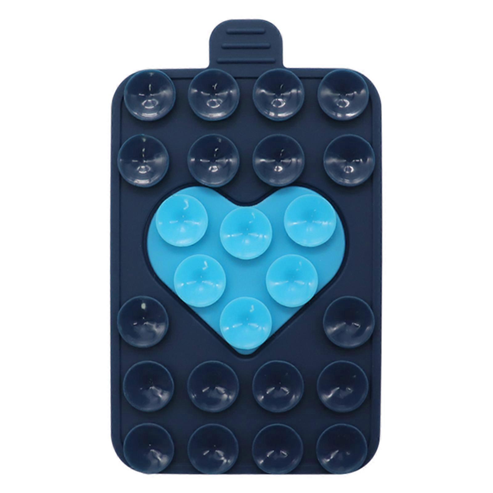 Silicones Suctions Phone Case Adhesive Mount Handsfrees, Strong Grip Holder for Selfie & Video for Most Model Phone midnight blue blue