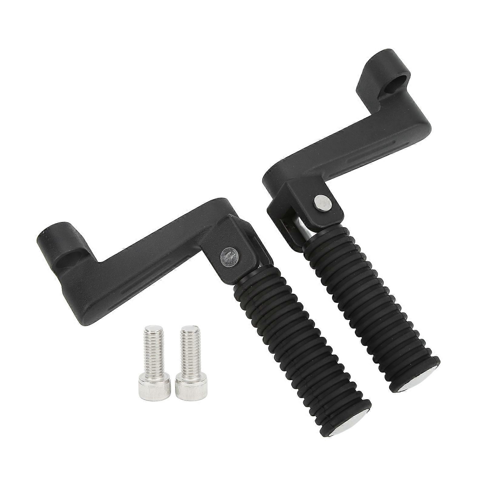 1 Pair Left & Right Adjustable Passenger Footpegs Replacement for Indian Chieftain Dark Horse 2016-2021 (Black)