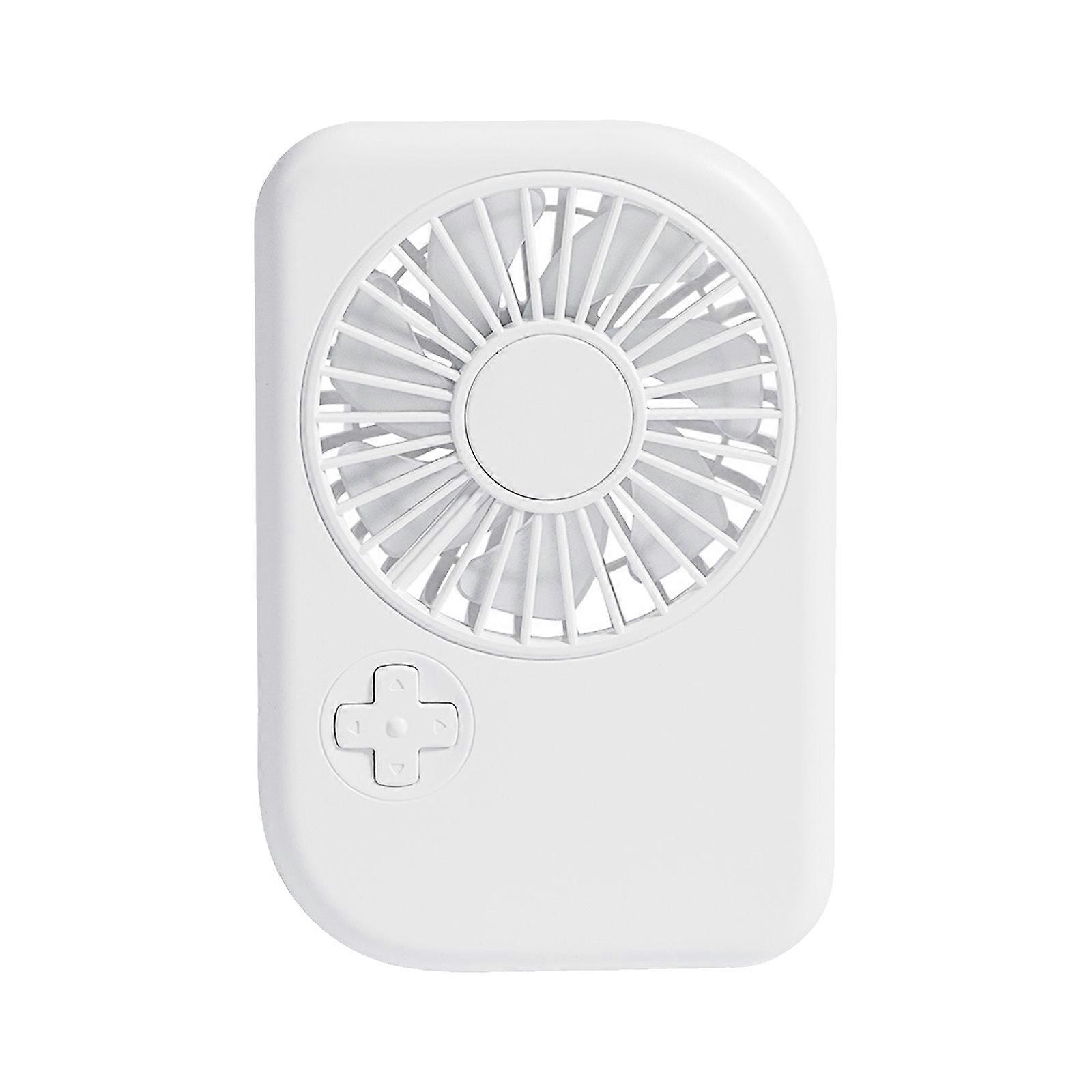 Cooling Fan Table Fan Desktop Fan 800mAh Convenient Small Fan with Adjustable Speed ABS Texture Suitable for Camping  White